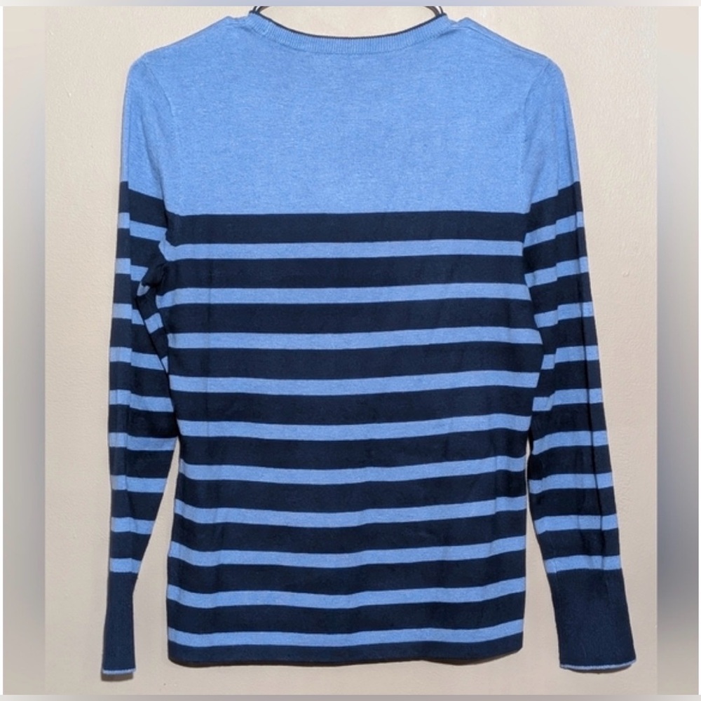 J. McLaughlin Poet Sweater In Stripe, Size:Small, Color: Blue - Picture 4 of 9